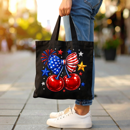Patriotic Cherry Bow PNG