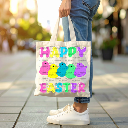 Happy Easter Chick Clipart Sublimation PNG Peeps Chick Colorful Design