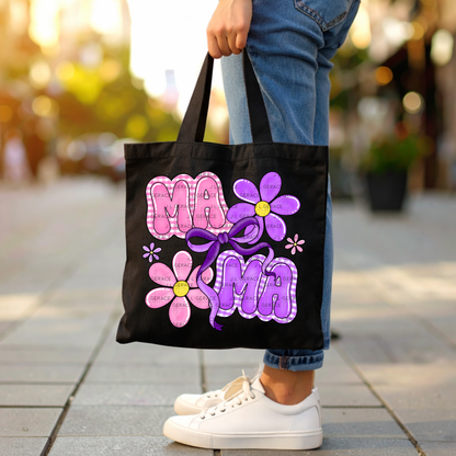 Mama Floral Bow PNG Design