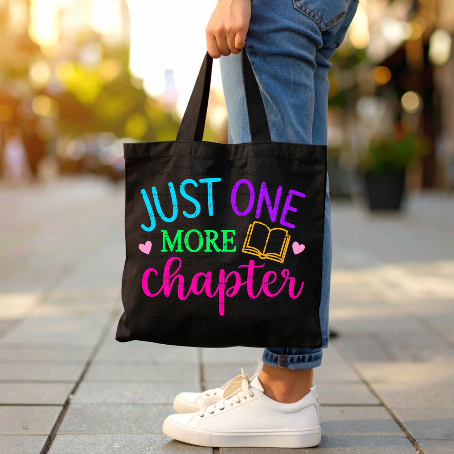 Just One More Chapter Teacher Colorful PNG