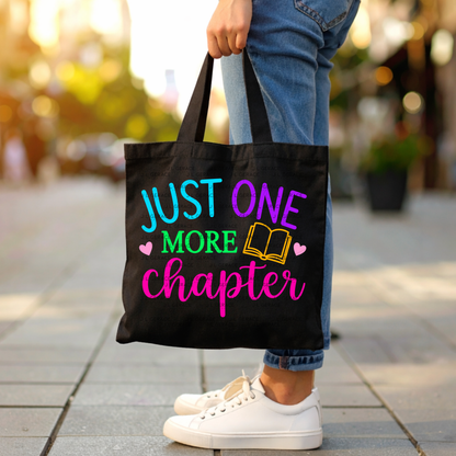Just One More Chapter Teacher Colorful PNG