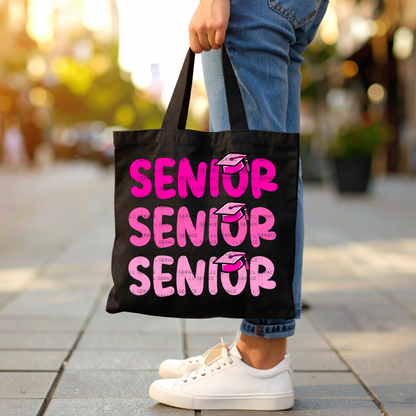 Senior PNG – Pink Graduation Cap Lettering Design