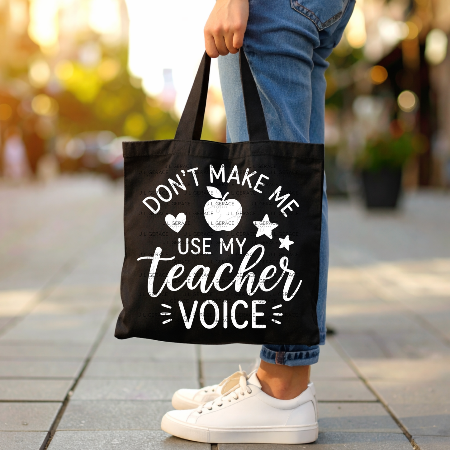 Don't Make Me Use My Teacher Voice PNG (2 Colors)