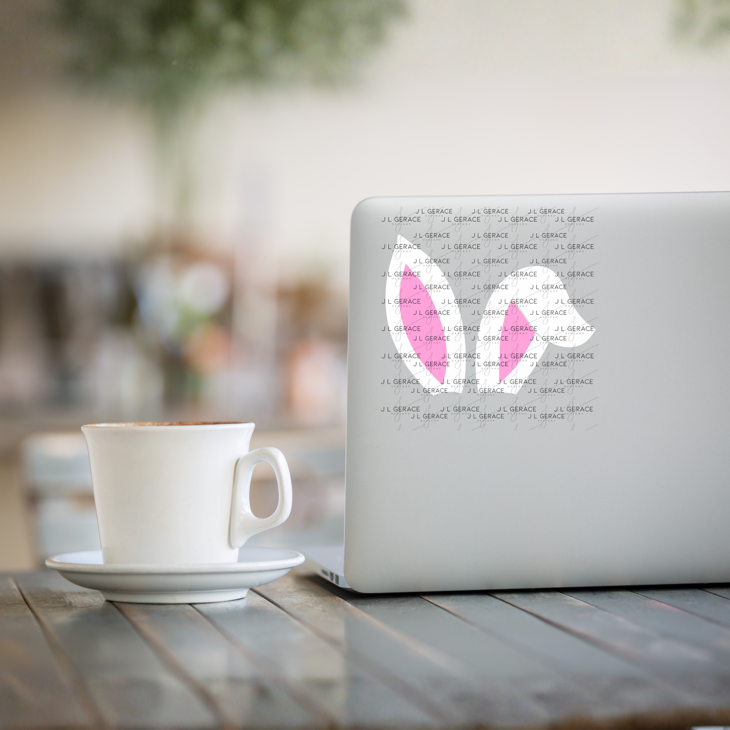 White Easter Bunny Ears PNG