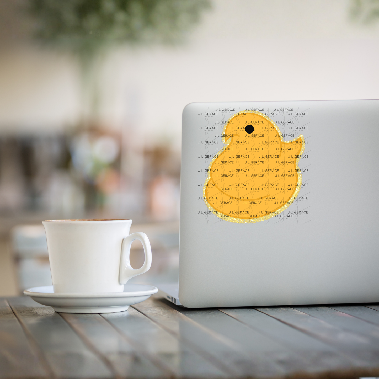 Orange Glitter Easter Peep Chick Clipart Sublimation PNG