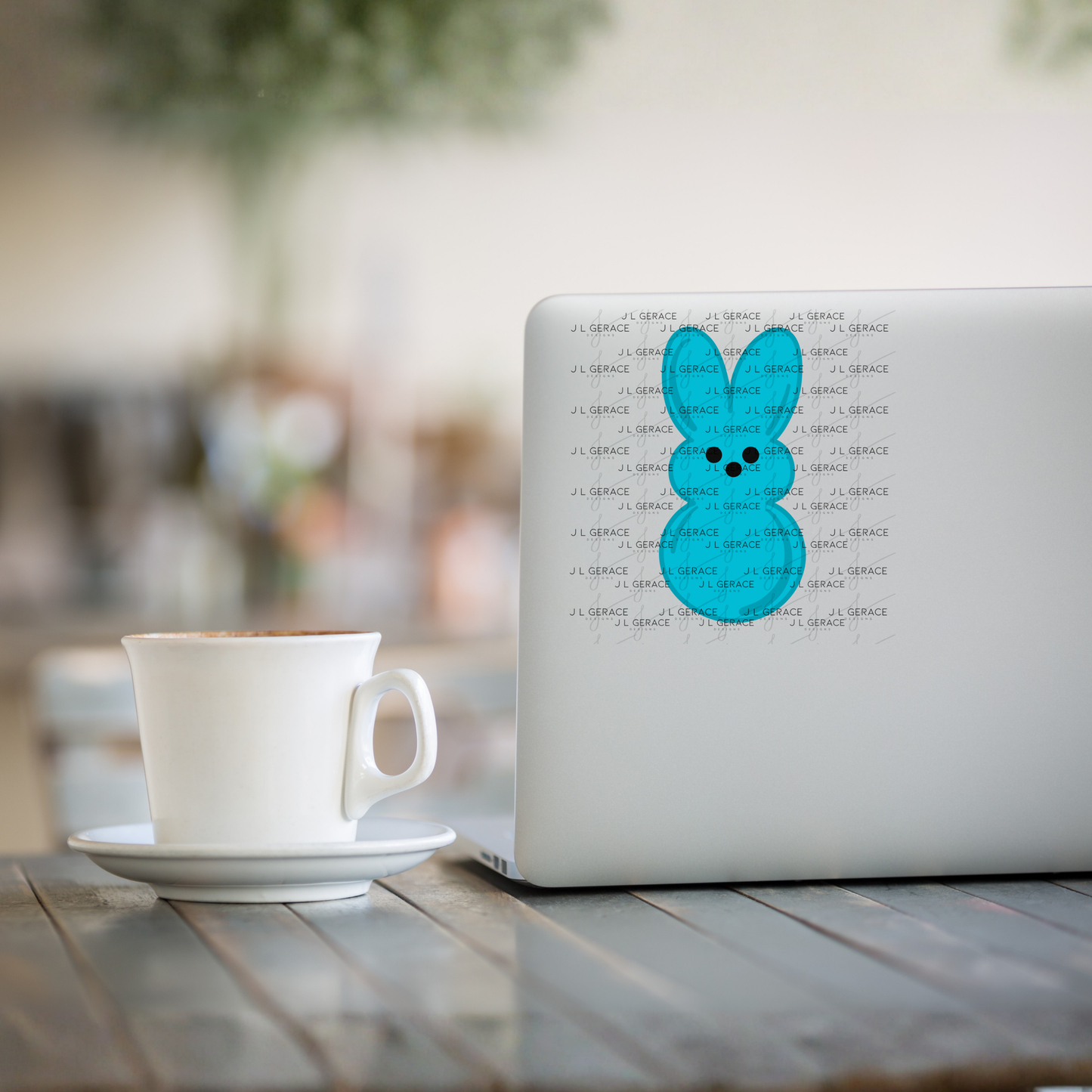 Blue Bunny Peep Easter Clipart Sublimation PNG