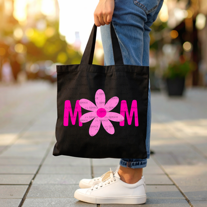Mom Daisy Floral Pink Gradient PNG Design