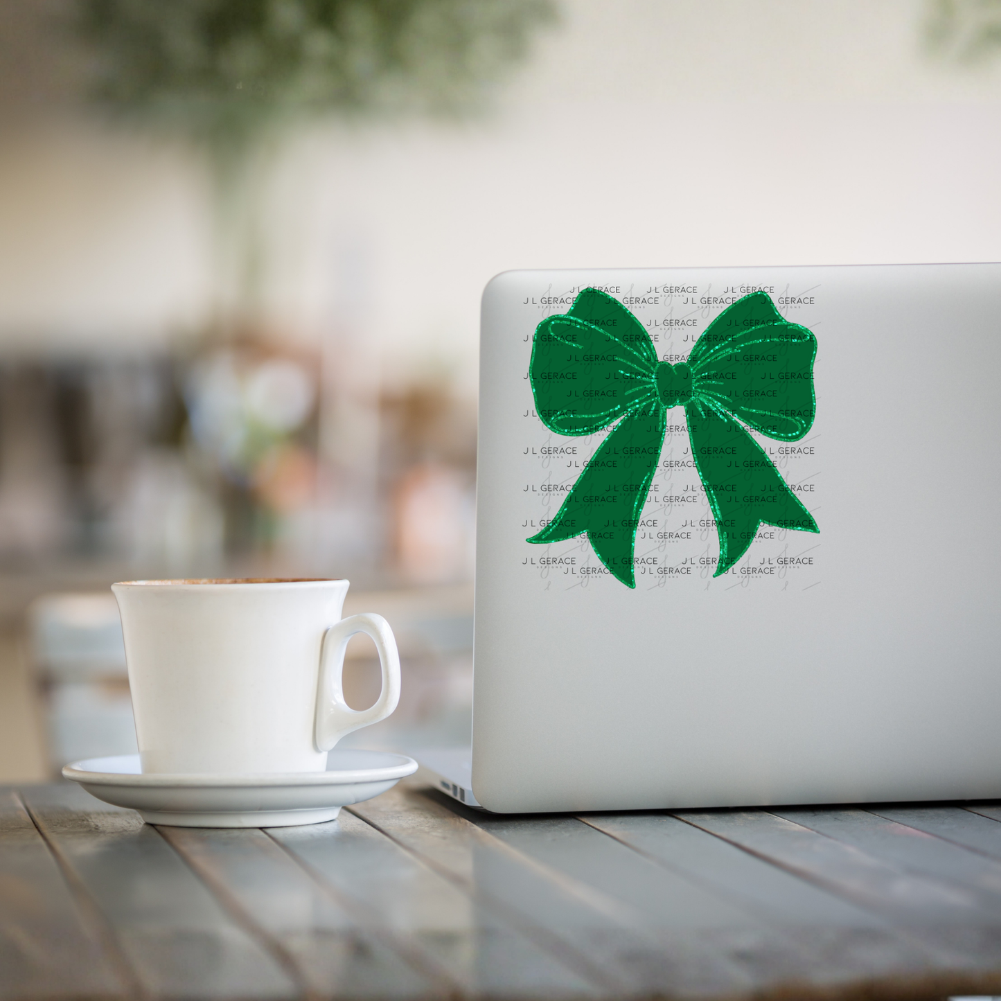 Green Bow PNG Green Glitter Outline St Patricks Day Sublimation Digital Download