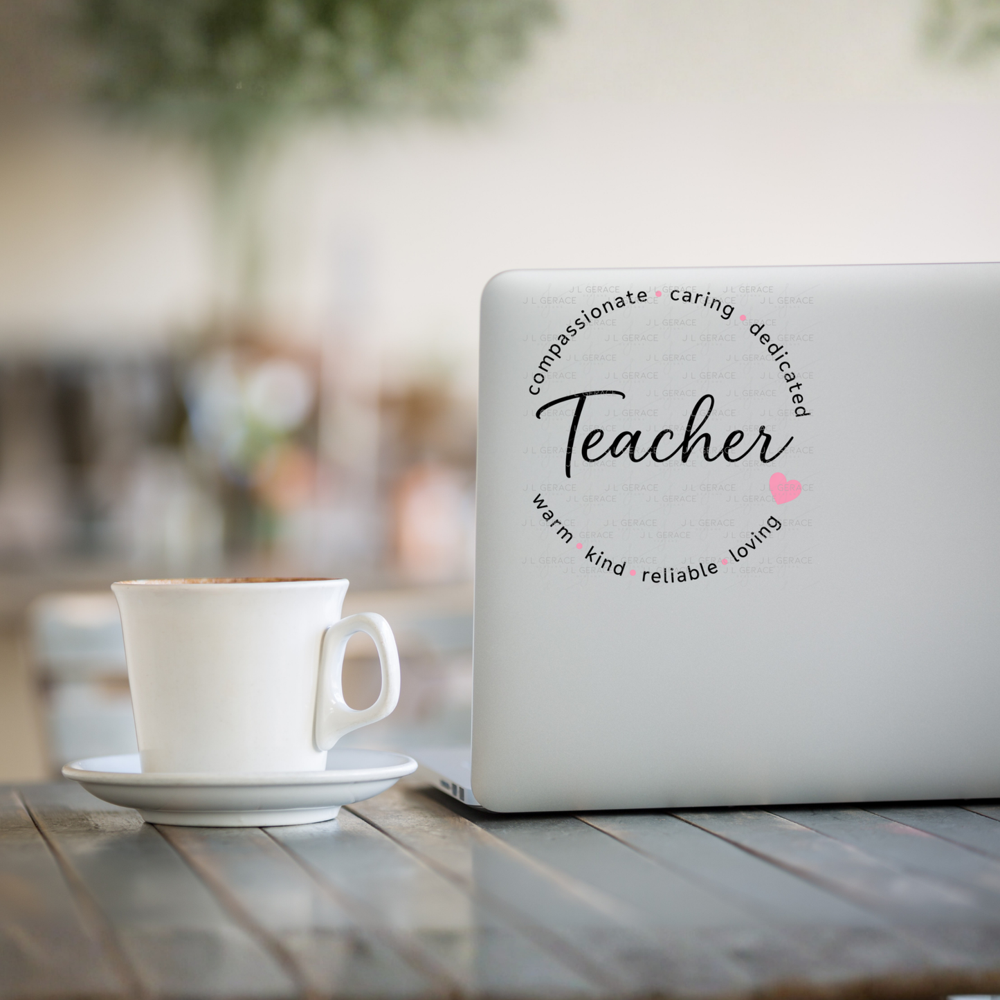 Compassionate Caring Dedicated Teacher PNG Bundle (2 Colors)