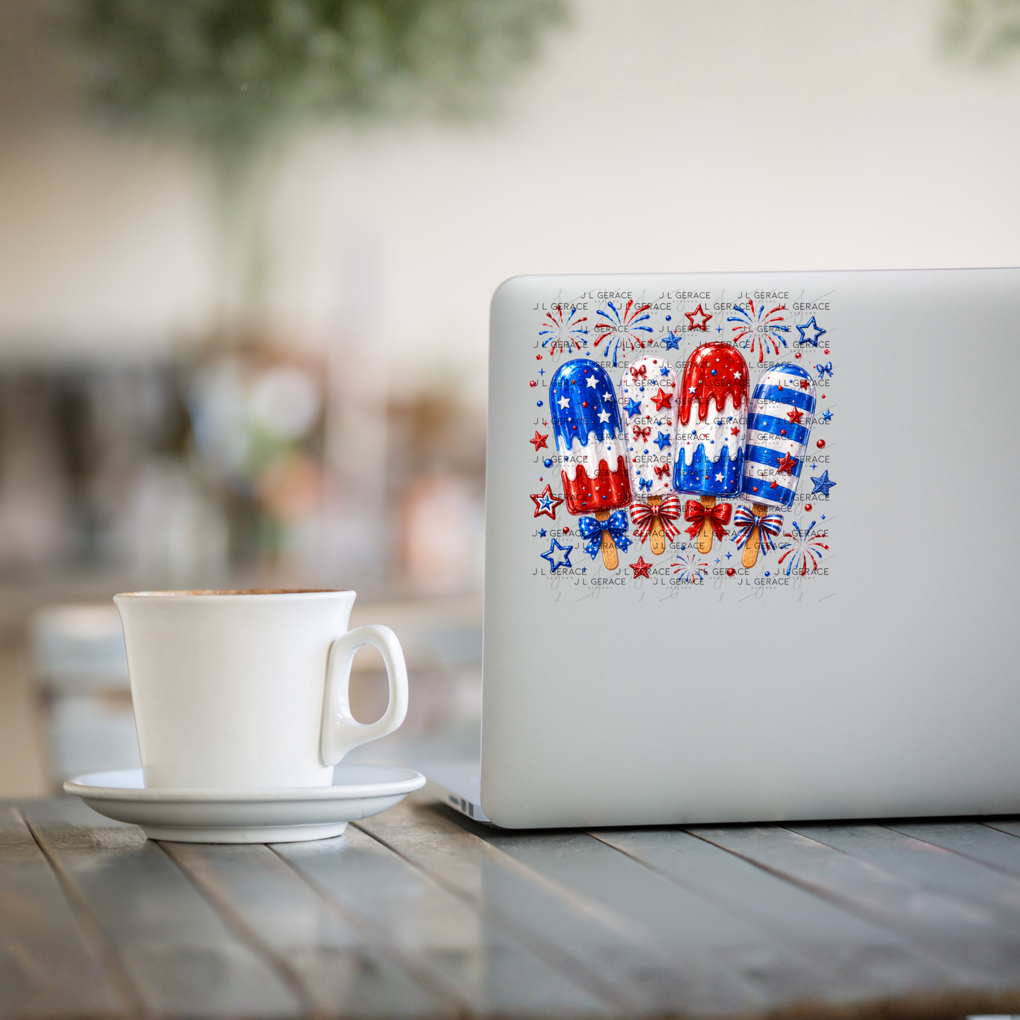 Patriotic Popsicles Fireworks PNG Design