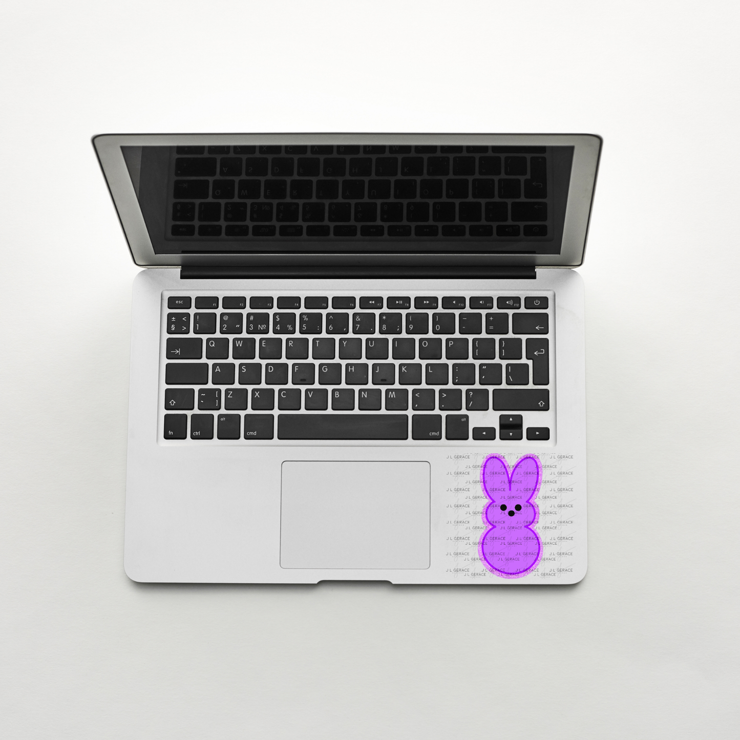 Purple Glitter Bunny Peep Easter Clipart Sublimation PNG
