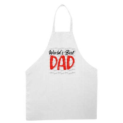 World’s Best Dad PNG – Red Glossy Typography Design for Father’s Day