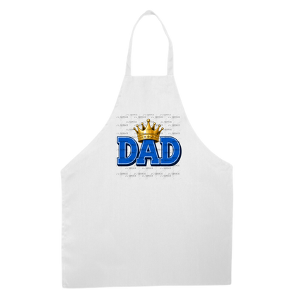 Dad PNG – Blue King Crown Typography Sublimation Design