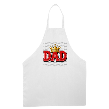 Dad PNG – Red King Crown Typography Sublimation Design