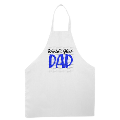 World’s Best Dad PNG – Blue Glossy Typography Design for Father’s Day