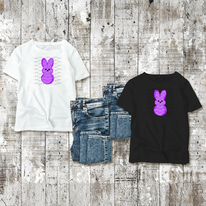 Purple Bunny Peep Easter Clipart Sublimation PNG