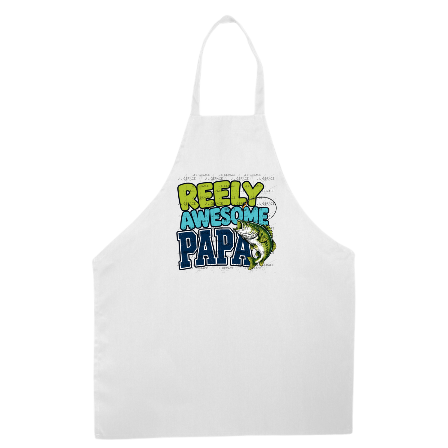 Reely Awesome Papa PNG – Bass Fishing Sublimation Design