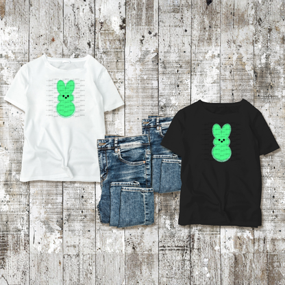 Green Glitter Bunny Peep Easter Clipart Sublimation PNG