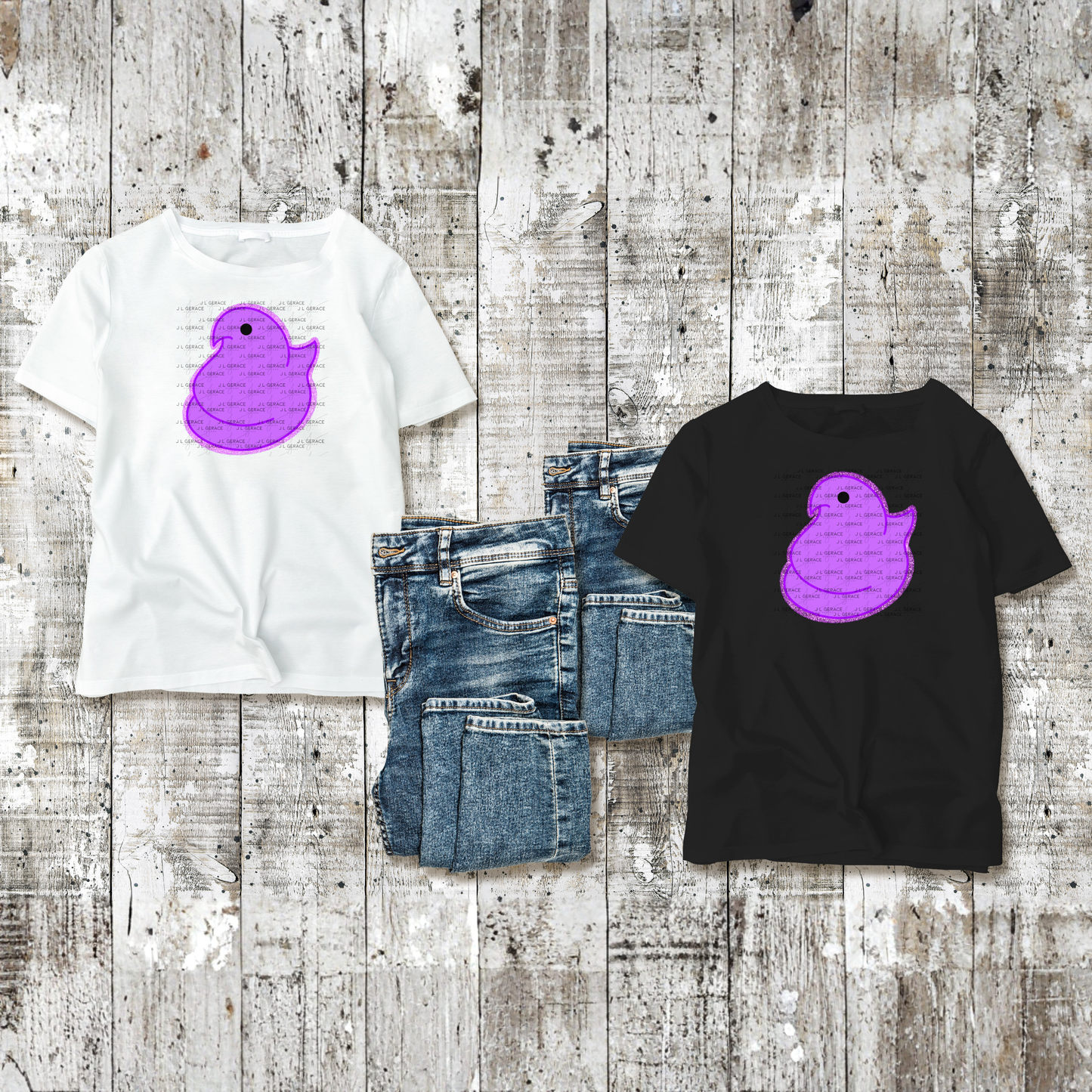 BUNDLE - 6 Colors - Easter Peep Chick Glitter Outline Bundle Clipart Sublimation PNG