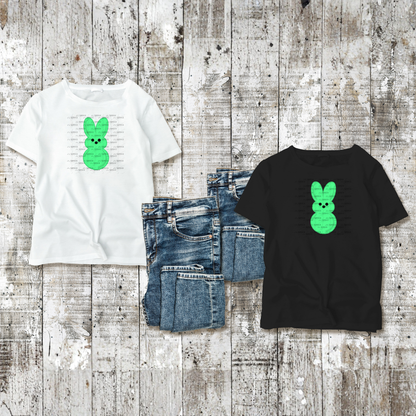 Green Bunny Peep Easter Clipart Sublimation PNG