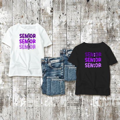 Senior PNG – Purple Diploma Graduation Lettering Design