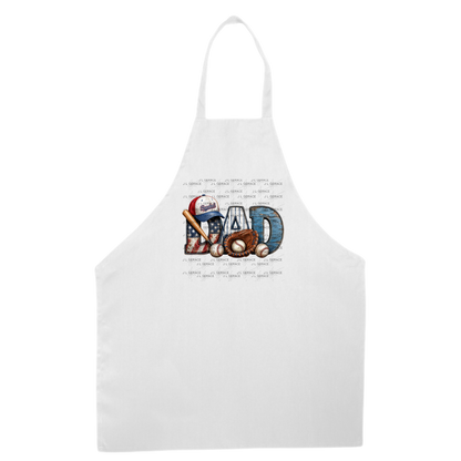 Dad PNG – Baseball American Flag Rustic Design with Bat Glove and Hat