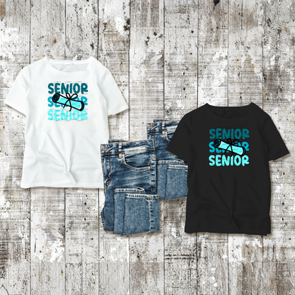 Senior PNG – Teal Diploma Graduation Lettering Design