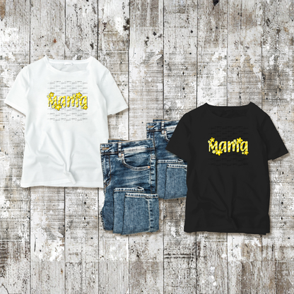 Mama Daisy Floral Yellow PNG Design