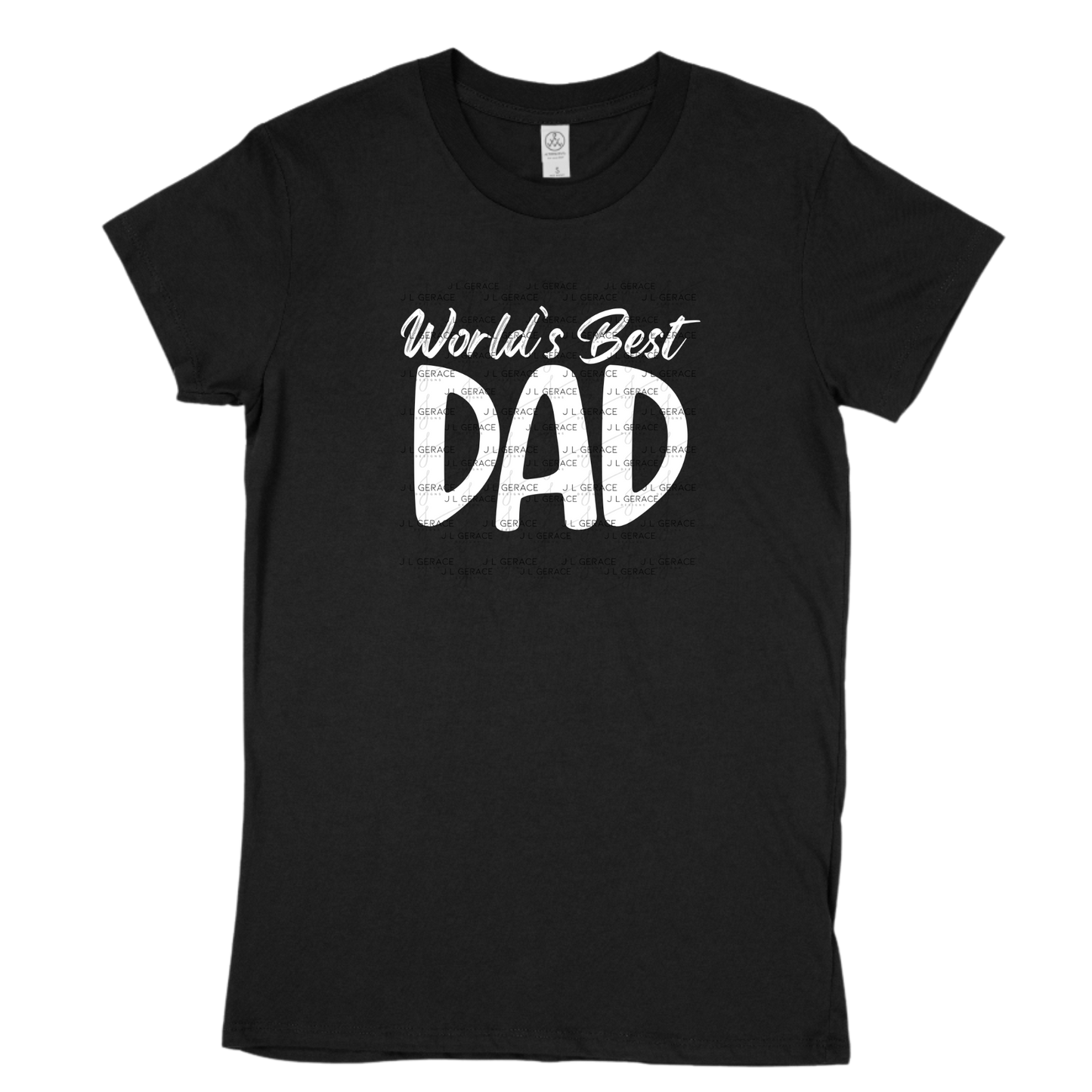 World’s Best Dad PNG – White Minimalist Typography Design for Father’s Day