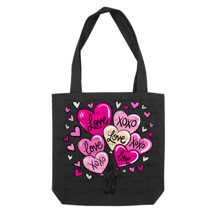 Pink Love & XOXO Heart Balloon Bouquet PNG