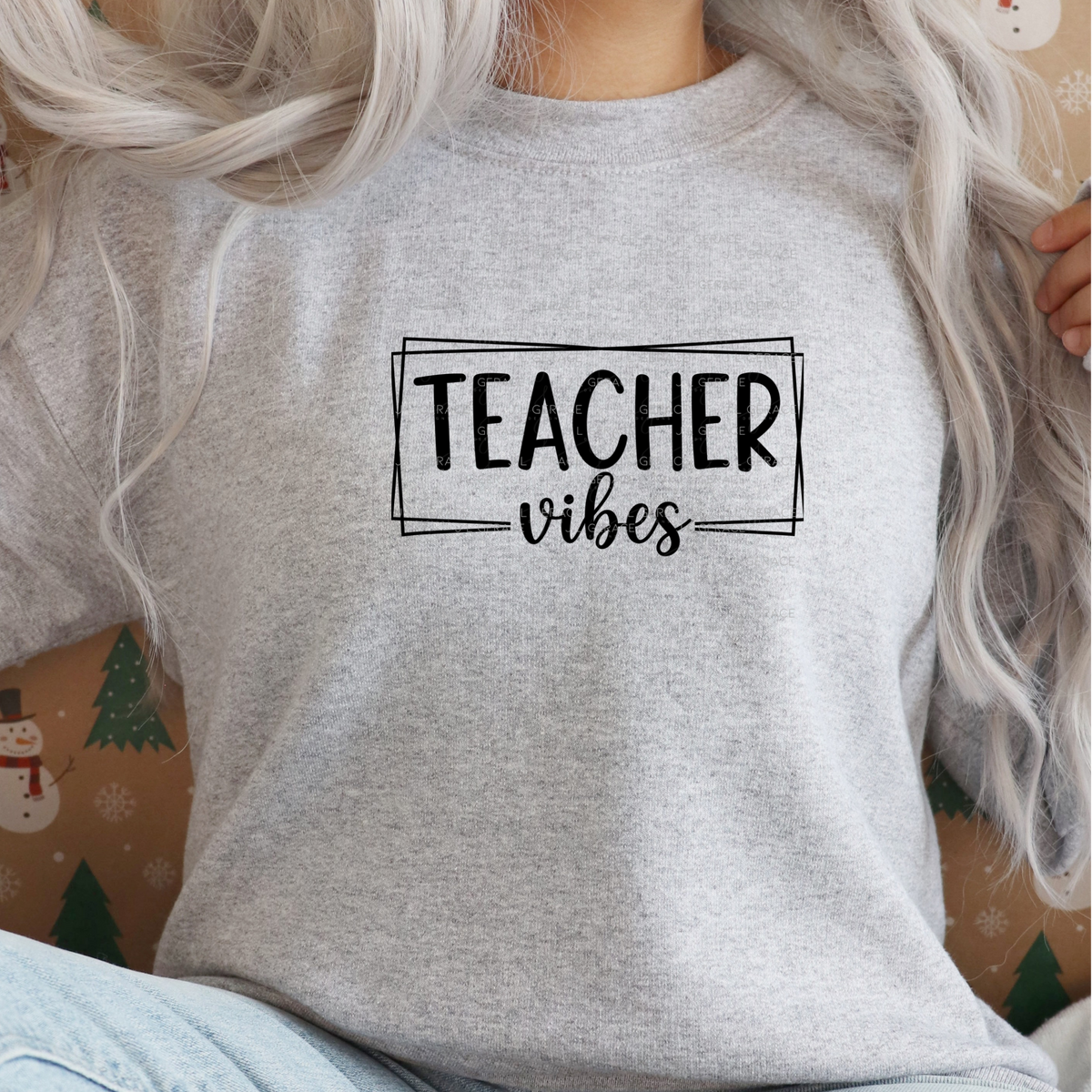 Teacher Vibes PNG (2 Colors)