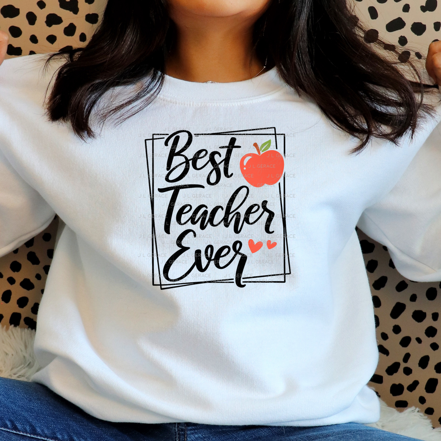 Best Teacher Ever Apple PNG (2 Colors)