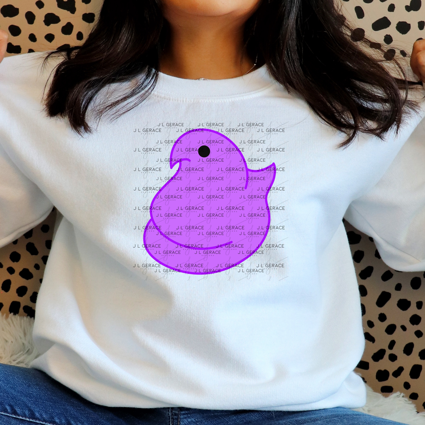 Purple Easter Peep Chick Clipart Sublimation PNG