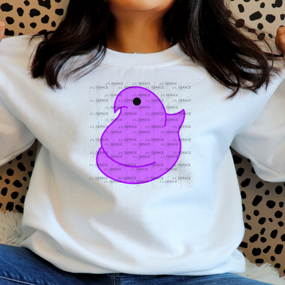 Purple Easter Peep Chick Clipart Sublimation PNG