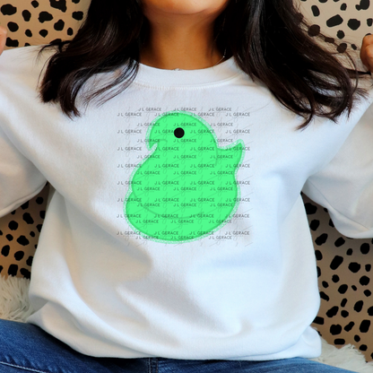 Green Glitter Easter Peep Chick Clipart Sublimation PNG