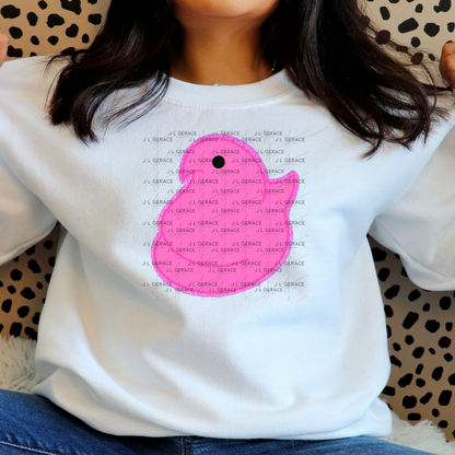 Pink Glitter Easter Peep Chick Clipart Sublimation PNG