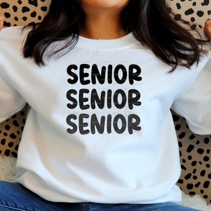 Senior PNG – Bold Black Graduation Lettering Design