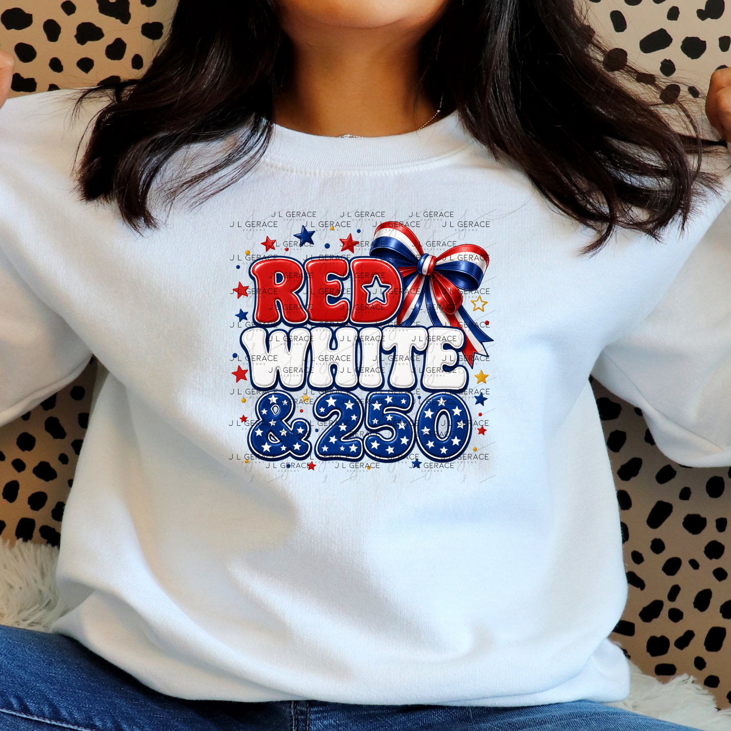 Red White & 250 Patriotic PNG Design