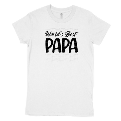 World’s Best Papa PNG – Black Minimalist Typography Design
