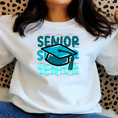 Senior PNG – Teal Graduation Cap Senior Design