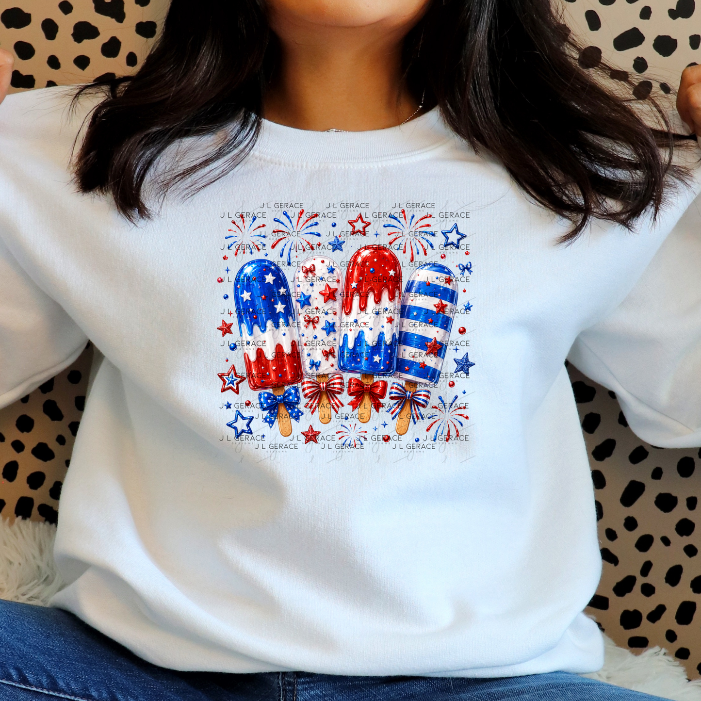 Patriotic Popsicles Fireworks PNG Design