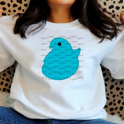 Blue Easter Peep Chick Clipart Sublimation PNG