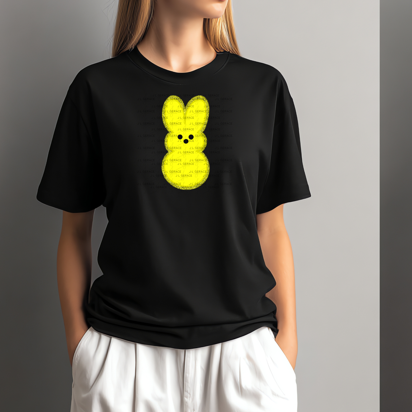 Yellow Bunny Peep Easter Clipart Sublimation PNG