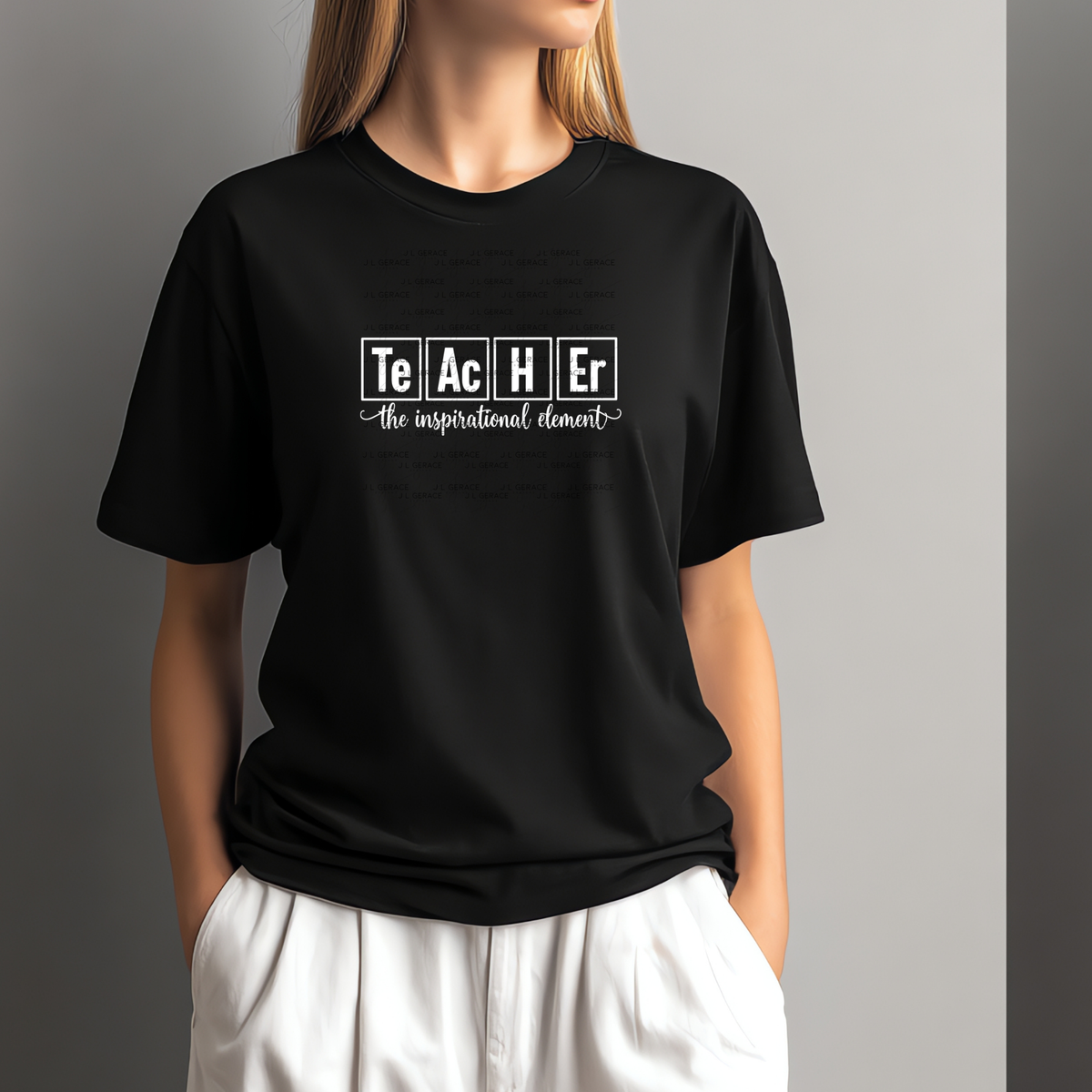 Teacher The Inspirational Element PNG (2 Colors)