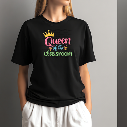 Queen of the Classroom Teacher Colorful PNG