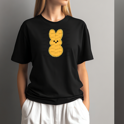 Orange Glitter Bunny Peep Easter Clipart Sublimation PNG
