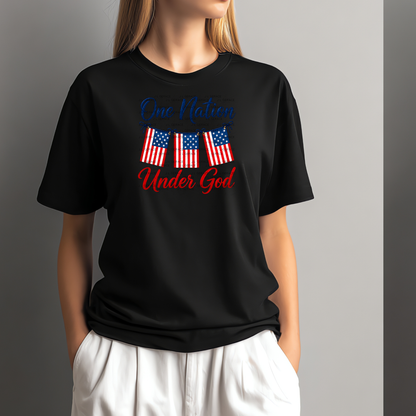 One Nation Under God Patriotic PNG Design