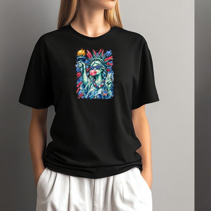 Liberty Statue Bubblegum Patriotic PNG Design