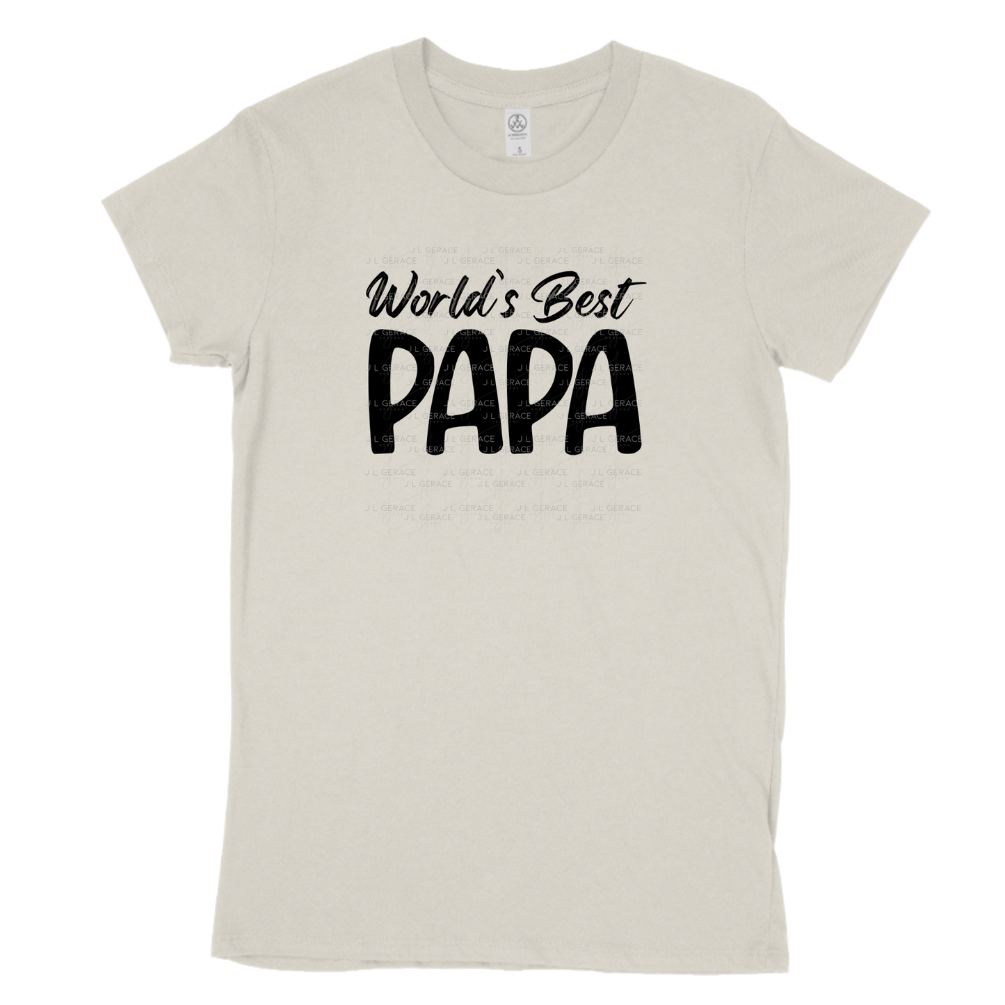 World’s Best Papa PNG – Black Minimalist Typography Design