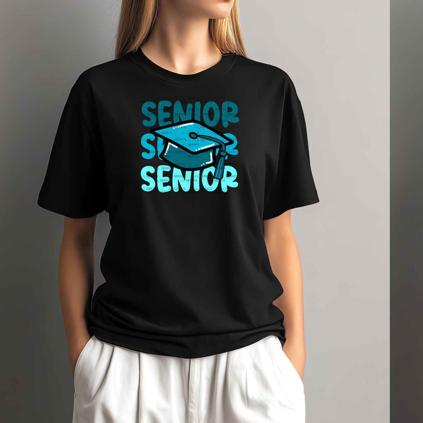 Senior PNG – Teal Graduation Cap Senior Design